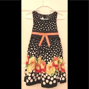 Formal dress with polka dots and roses!